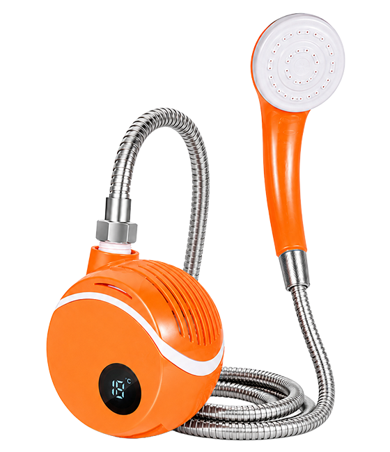 AquaTrail portable shower in use
